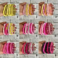 6pc Bracelet Stacks | *NEW* SUMMER COLLECTION | NO RESTOCKS | ONE SIZE ONLY 18cm/7in | Durable Glass Beads | Stylish Stackabl...