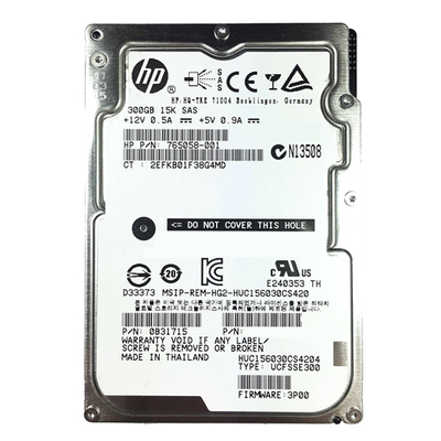765058-001 HP 600GB 12Gb/s SAS 15000 2.5-inch 128MB Hard Drive