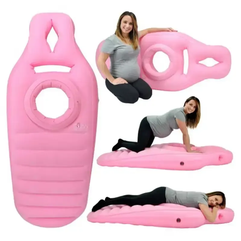 Inflatable Pregnancy Body Pillow with Belly Hole – Comfortable Prone Sleeping & Massage Cushion for Maternity Relaxation