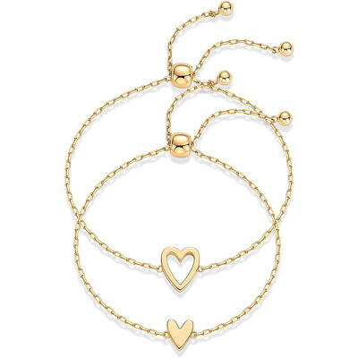 2Pcs Adjustable 201 Stainless Steel Link Bracelets
