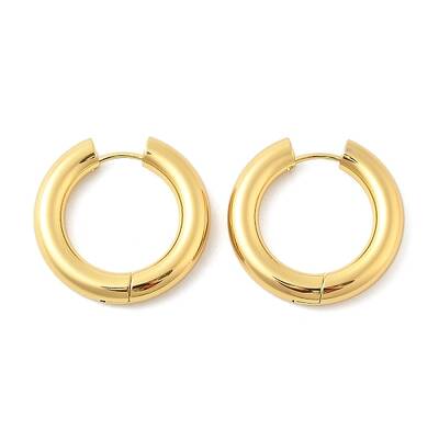202 Stainless Steel Huggie Hoop Earrings