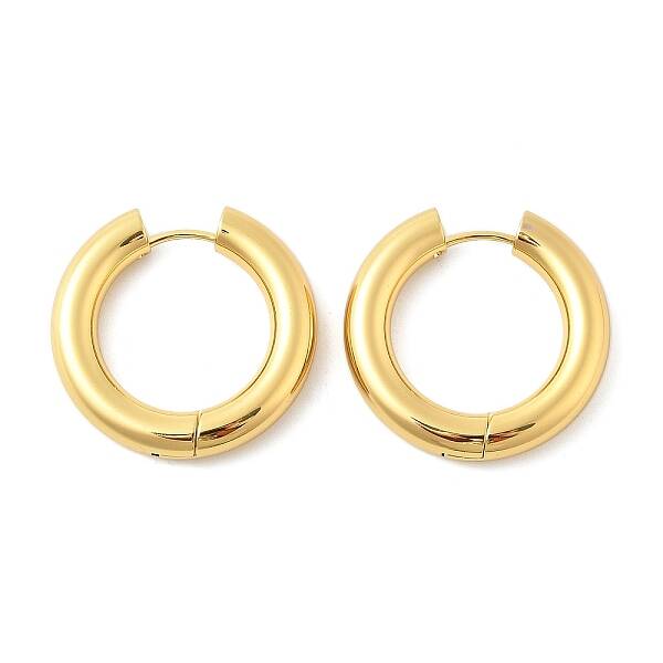 202 Stainless Steel Huggie Hoop Earrings