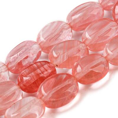 Cherry Quartz Glass Beads Strands