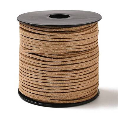 Glitter Powder Faux Suede Cord