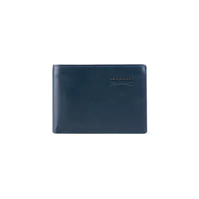 Piquadro, PU4823W110R Navy Blue Slim Leather Wallet for Men