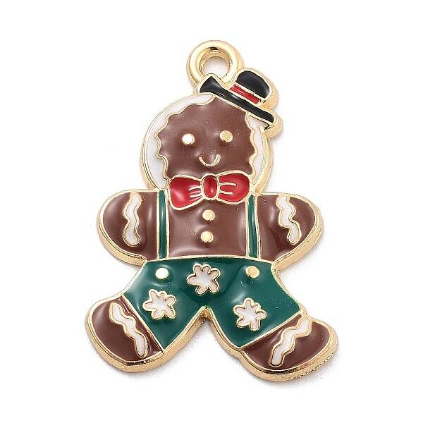 Christmas Theme Alloy Enamel Pendants