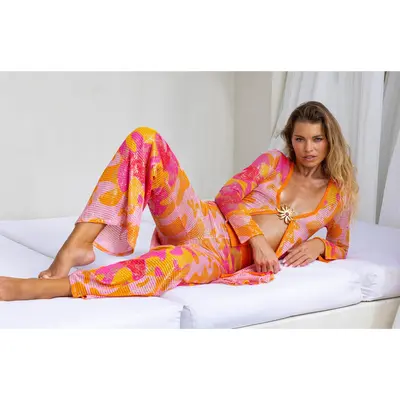 FARDA MULTICOLOR BOOTCUT PANTS