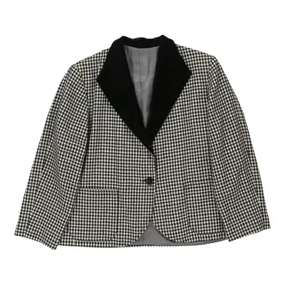 Unbranded Blazer - Medium Black & White Wool Blend