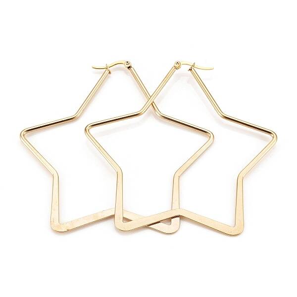 304 Stainless Steel Hoop Earrings
