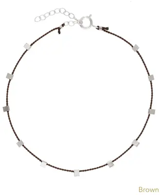 Hilo Bracelet | Metal Color: Silver | Color: Brown | Length: Adjustable 7 - 8 inches