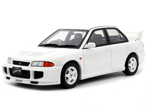 1995 Mitsubishi Lancer Evolution III RHD (Right Hand Drive) Scotia White Limited Edition to 3000 pieces Worldwide 1/18 Model ...