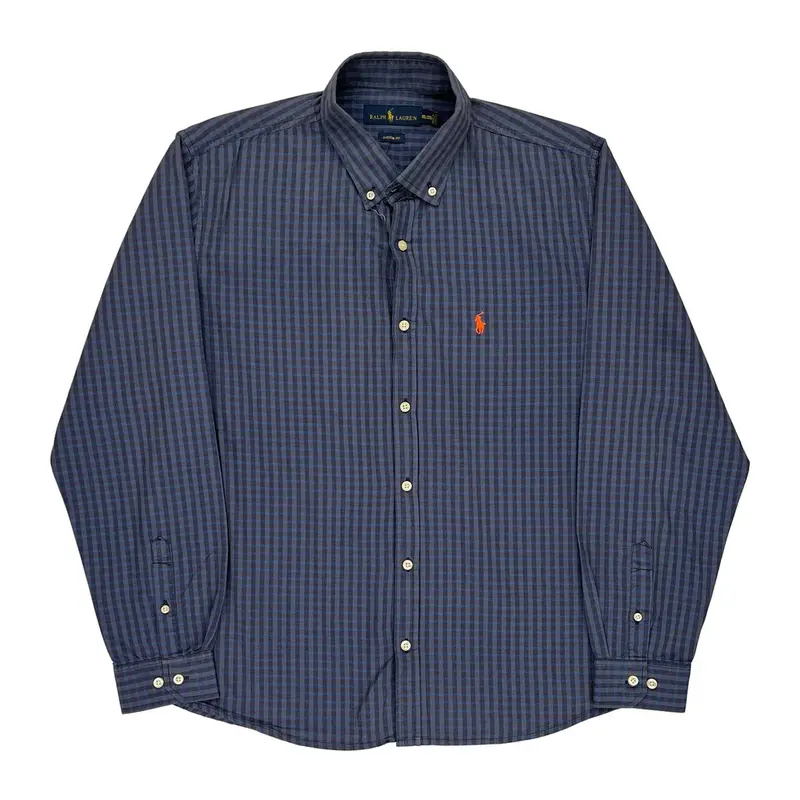 Ralph Lauren Checked Shirt - 2XL Blue Cotton | Size: xx-large