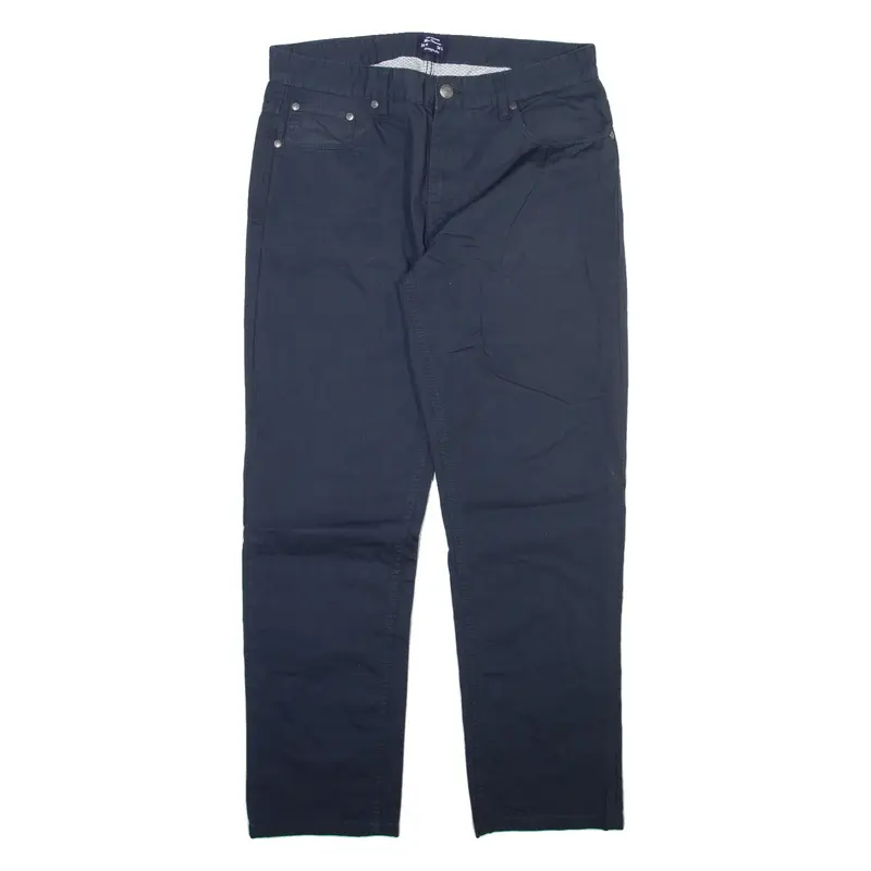BEN SHERMAN Mens Trousers Blue Regular Straight W34 L30