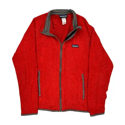 Patagonia Fleece Jacket - Small Red Polyester