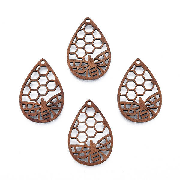 Natural Walnut Wood Pendants