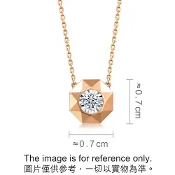 'Fantasy' 18K White & Red Gold Diamond Necklace