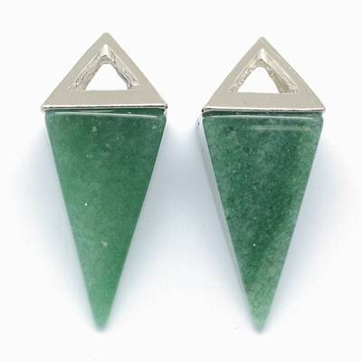 Natural Green Aventurine Pendants
