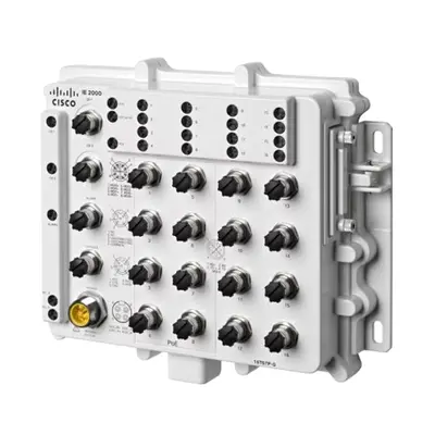 Cisco IE-200016T67PGE-RF | Industrial Ethernet 2000 Series 16 x Ports 10/100Base-TX Layer 2 Managed Rail-mountable Fast Ether...