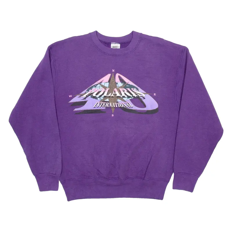 HEAVY Polaris International Womens Sweatshirt Purple M