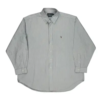 Yarmouth Ralph Lauren Striped Shirt - 2XL Blue Cotton