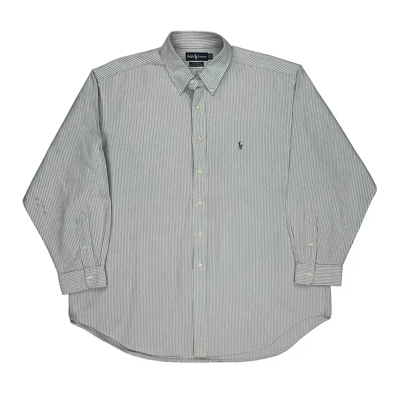 Yarmouth Ralph Lauren Striped Shirt - 2XL Blue Cotton