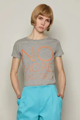 No More Excuses T-Shirt (Grey) | size: S