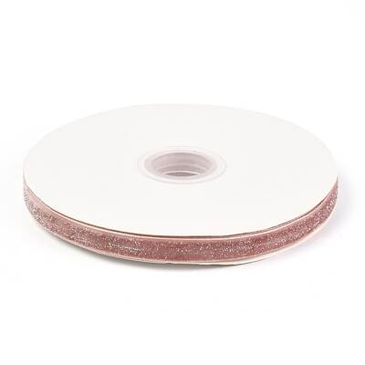 Single Face Sparkle Velve Ribbon