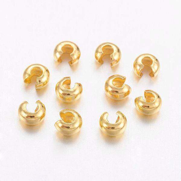Brass Crimp Beads Covers