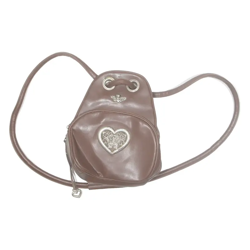 Womens Backpack Bag Brown Leather