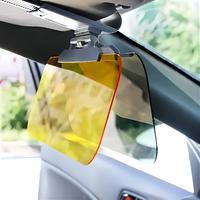 [2-in-1 Car Sun Visor] 2-in-1 Universal Rotating Car Sun Visor with UV Protection | ABS Material Buckle, Clip on Night Vision...