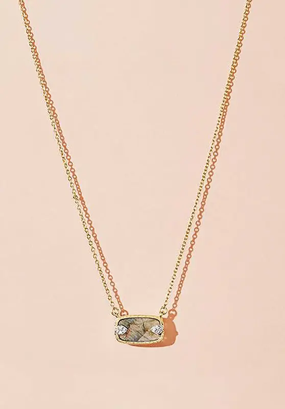 Necklace Sangha Neckla Sangha Necklace Labradorite | Color: LABRADORITE | Size: U