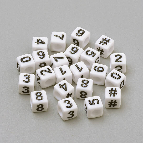 Opaque Acrylic European Beads
