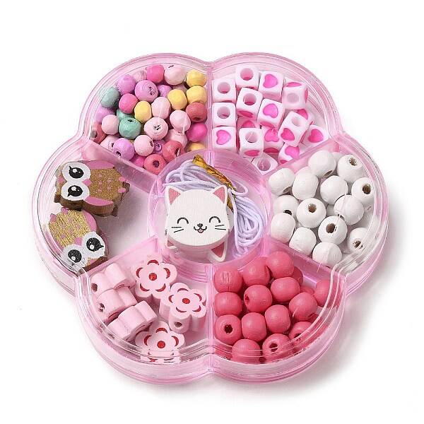 Children's Day Theme Maple Wood Jewelry Set DIY Making Kits