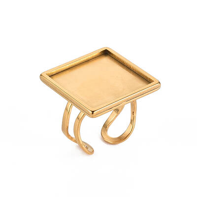 201 Stainless Steel Cuff Pad Ring Settings