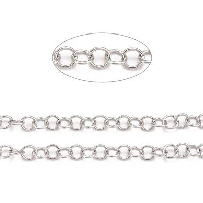 Tarnish Resistant 304 Stainless Steel Rolo Chains
