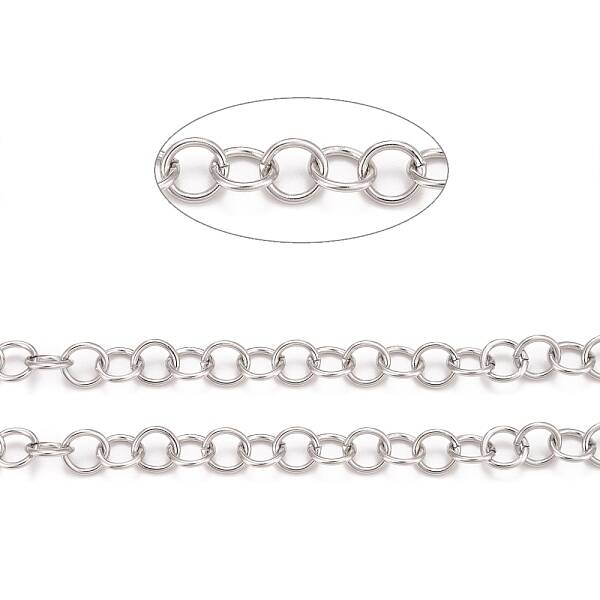 Tarnish Resistant 304 Stainless Steel Rolo Chains