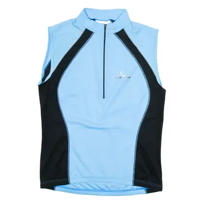 MOVE'N RIDE Cycling Womens Jersey Blue Sleeveless 1/2 Zip L