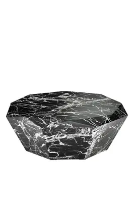Black Polished Diamond Coffee Table | Eichholtz Diamond