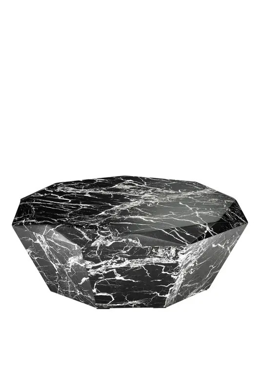 Black Polished Diamond Coffee Table | Eichholtz Diamond