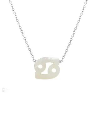 Zodiac Necklace | Metal Color: Silver | Sign: Cancer