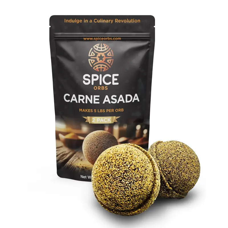 Large Carne Asada Spice Orb 2-Pack – The Perfect Spice Bomb for an Easy Marinade – Great Flavor & Authentic Mexican Bomb ...