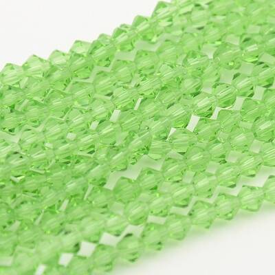 Faceted Bicone Glass Beads Strands