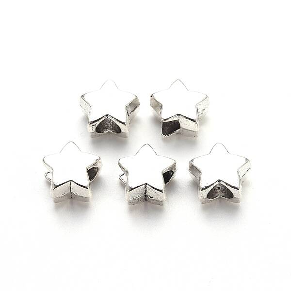 Tibetan Style Alloy European Beads