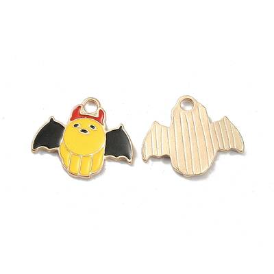 Halloween Light Gold Tone Alloy Enamel Pendants