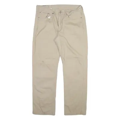 LEVI'S 514 Mens Trousers Beige Regular Straight W34 L30