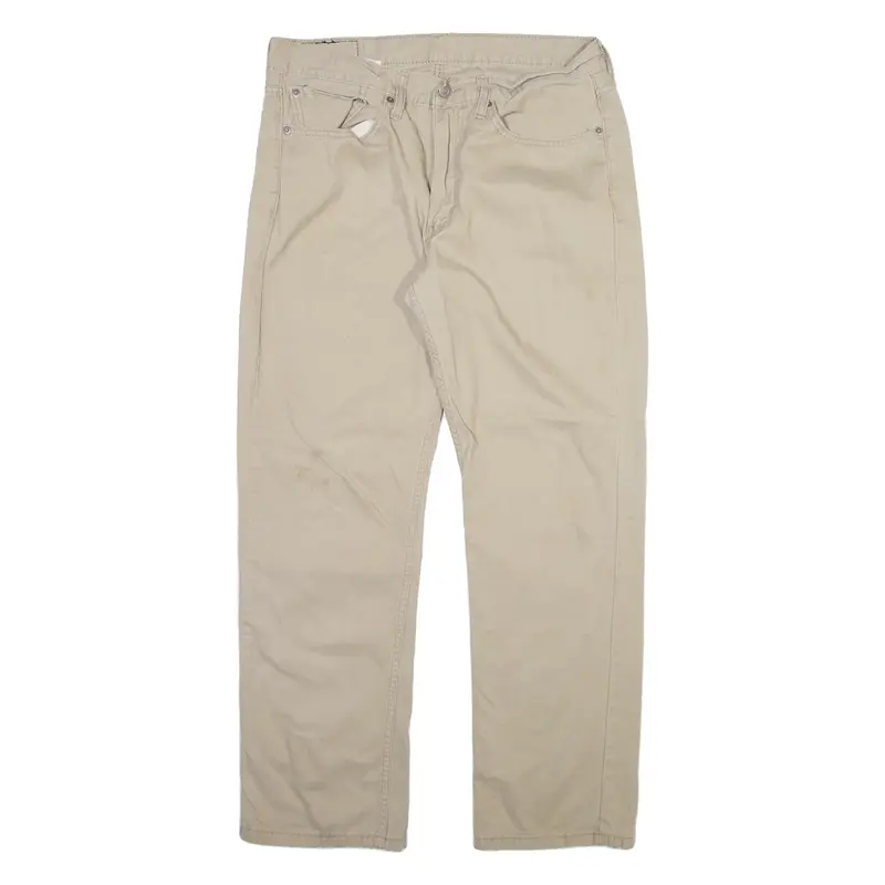 LEVI'S 514 Mens Trousers Beige Regular Straight W34 L30