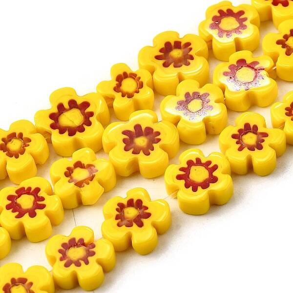 Handmade Millefiori Glass Bead Strands
