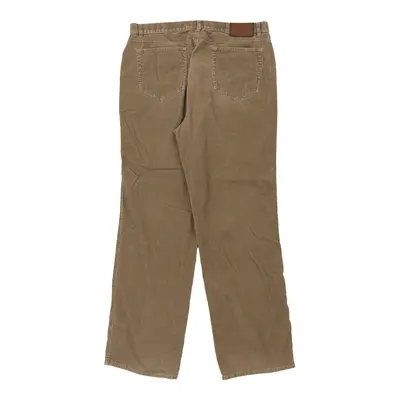 Calvin Klein Cord Trousers - 34W 32L Beige Cotton