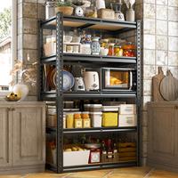 Raybee Furniture Garage Shelving Storage Shelves 5 Tier Metal Storage Shelving Unit Adjustable Garage Shelf Storage for Craft...