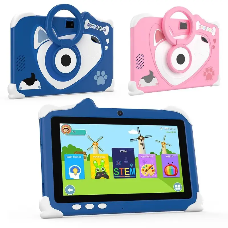 7 Inch Android 12 Tablet, 1 Box 4GB RAM 32GB ROM Tablet with Protective Case, Parental Control Tablet with FHD Display & 5MP ...